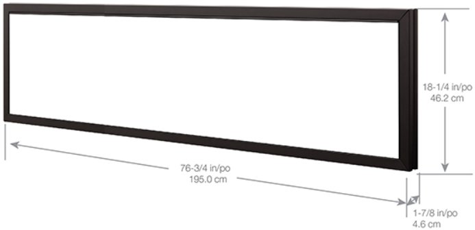 Dimplex | Black trim for XLF74 - X-XLFTRIM74