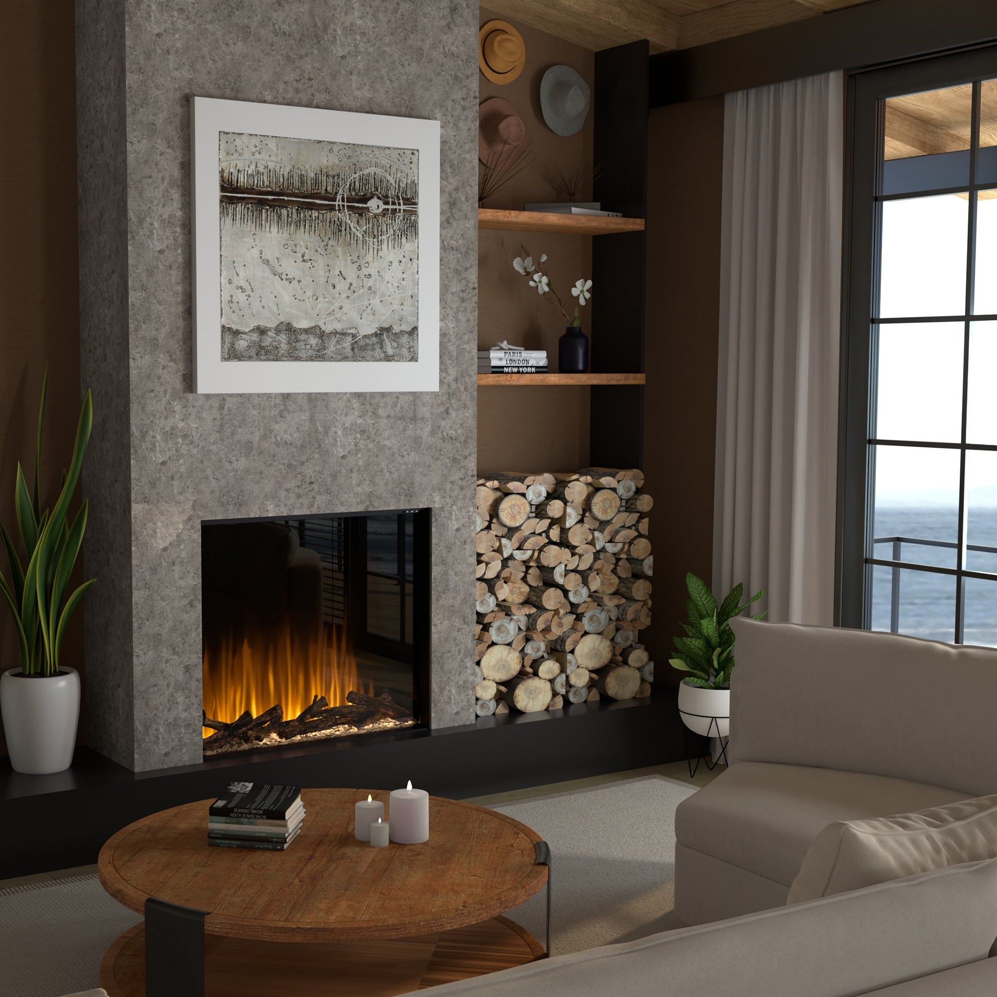 Dimplex | Ignite Aspire 42 Inch Built-in Electric Fireplace - ASP42