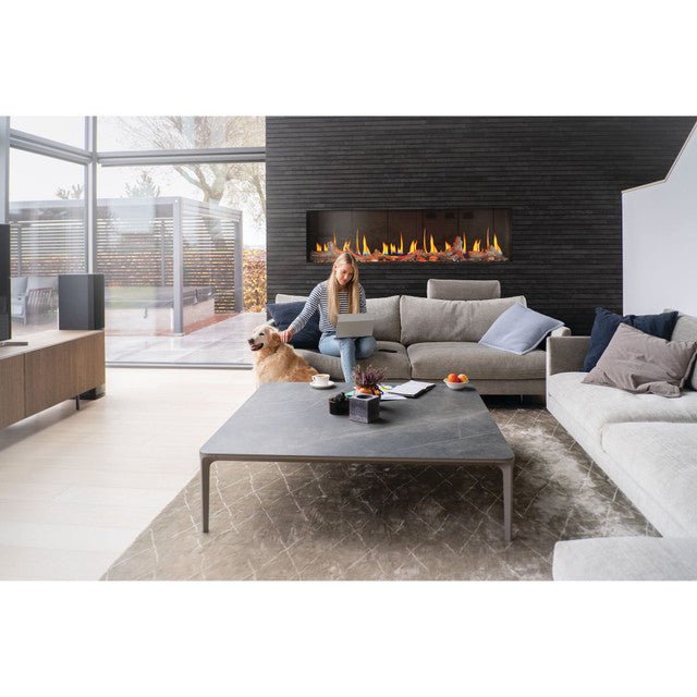 Napoleon | Luminex 65" LCD Built-In Linear Electric Fireplace - NEFL65LCD-3SV