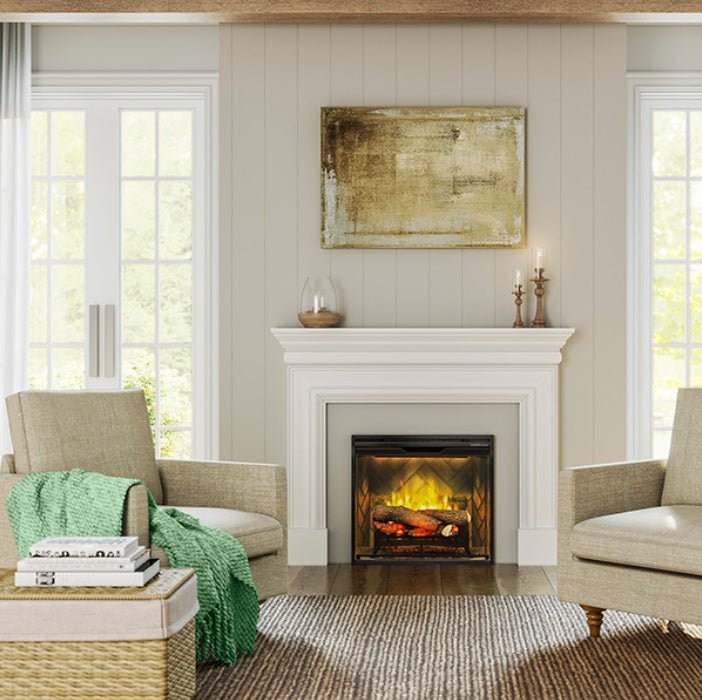 Dimplex | Revillusion 24 Inch Built-in Electric Fireplace (Herringbone) - X-RBF24DLX