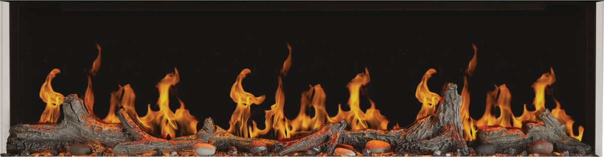 Napoleon | Luminex 65" LCD Built-In Linear Electric Fireplace - NEFL65LCD-3SV