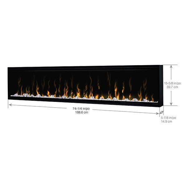 Dimplex | Ignite XL 74 Inch Linear Electric Fireplace - X-XLF74
