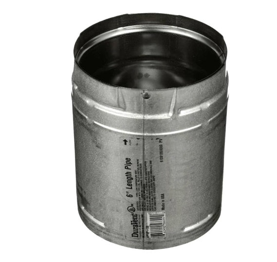 Duravent PelletVent Pro | 3" diameter x 6-inch length galvanized 3PVP-06