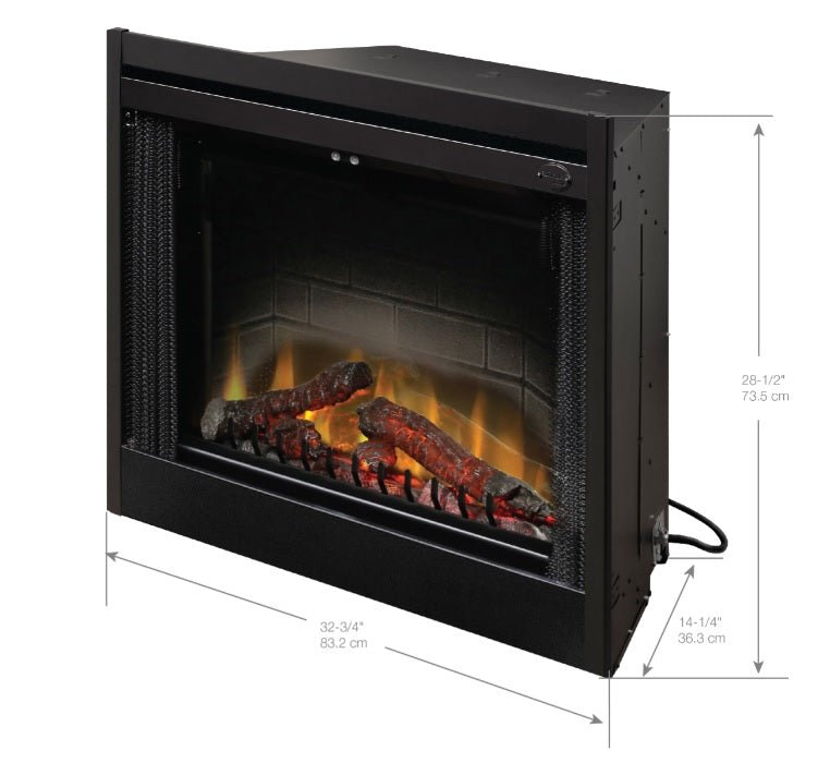 Dimplex | BF Deluxe 33 Inch  Built-in Electric Fireplace - X-BF33DXP