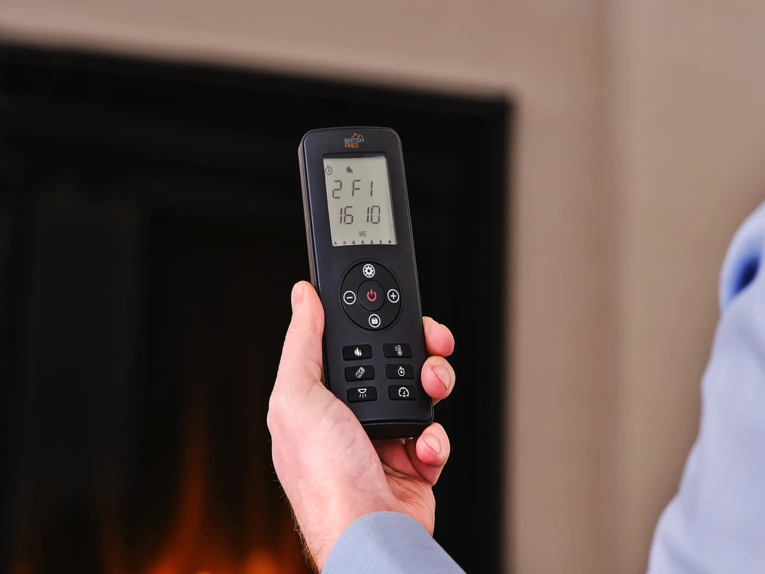 British Fires | New forest Black edition 48 inch electric fireplace - FCBUS0025