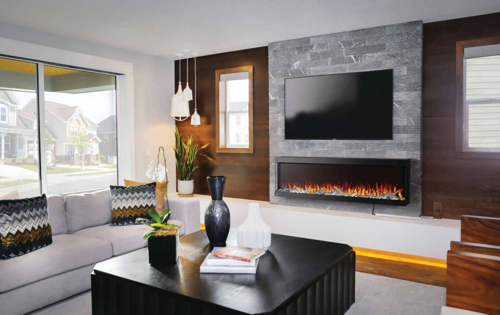 Napoleon | Trivista Pictura 60-inch Three Sided Wall Hanging Electric Fireplace - NEFL60H-3SV
