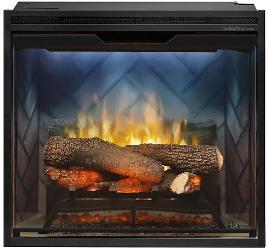 Dimplex | Revillusion 24 Inch Built-in Electric Fireplace (Herringbone) - X-RBF24DLX