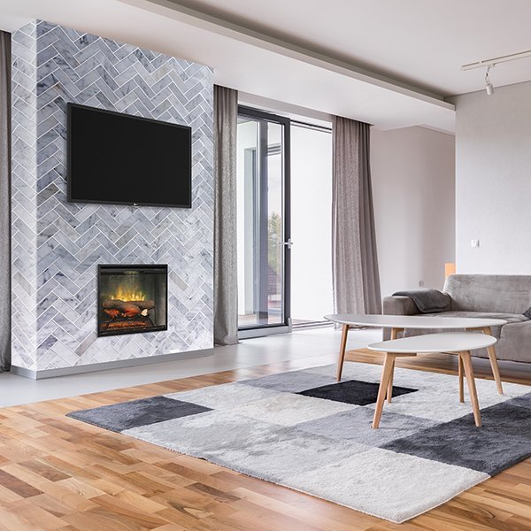 Dimplex | Revillusion 24 Inch Built-in Electric Fireplace (Weathered Concrete) - X-RBF24DLXWC
