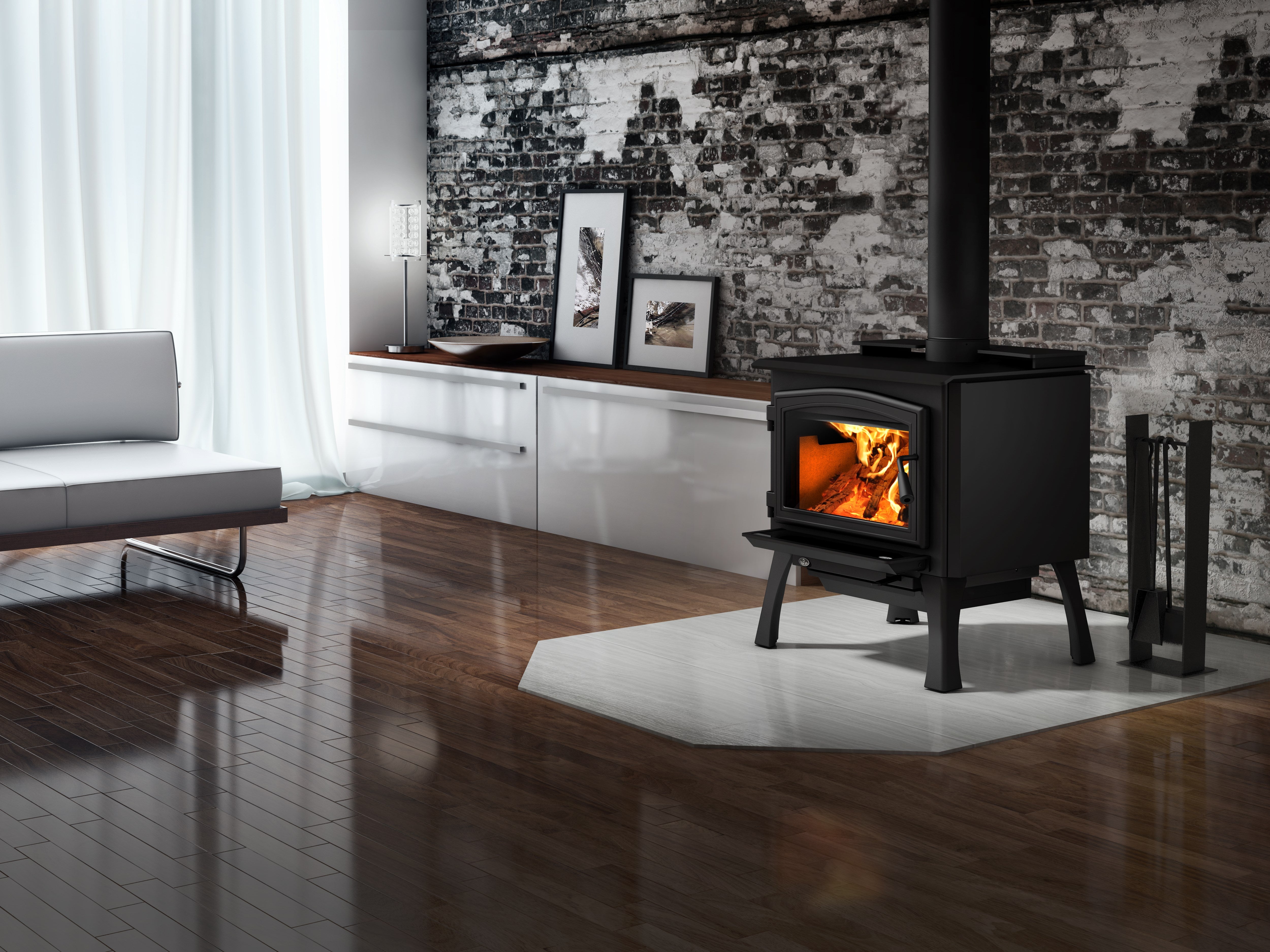 Osburn 2000 wood stove with blower