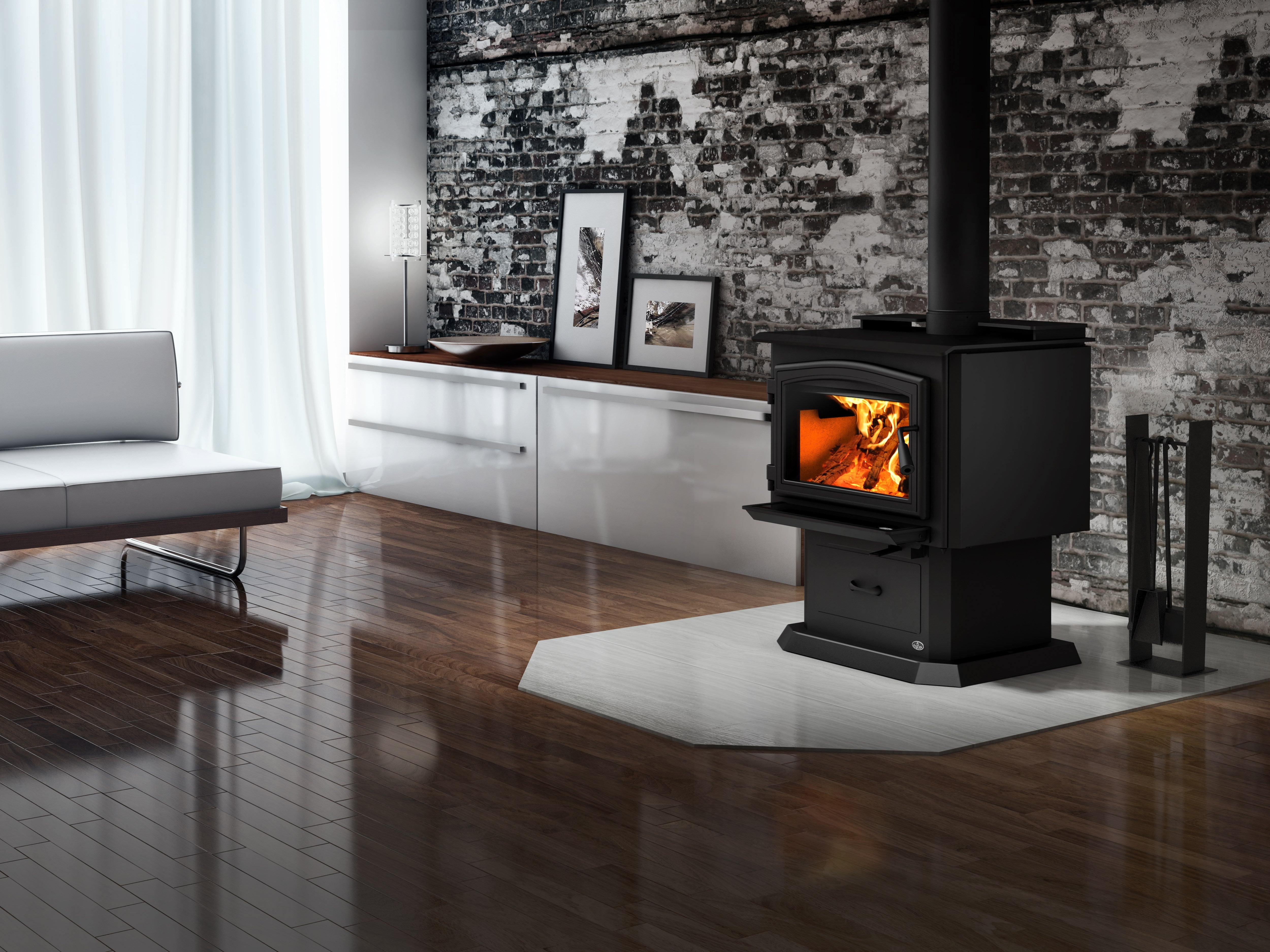 Osburn 2000 wood stove with blower